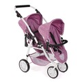 Bayer Chic 2000 Puppen Tandem-Buggy VARIO Jeans pink TOP