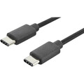 Digitus USB-Kabel USB 2.0 USB-C® Stecker, USB-C® Stecker 1.80 m Schwarz Rund,...