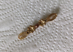 Anstecknadel Pin Retro Vintage Perle Blumen gold (kein Echtgold) chic