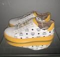 Weiß Gelbe MCM Sneaker Schuhe Gr. 38