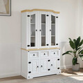 Highboard Corona Sideboard Schrank Buffetschrank Massivholz Kiefer vidaXL