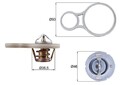 Mahle Thermostat Kühlwasser Kühlmittel für Chrysler Dodge Jeep Mini 1992 ->