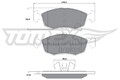 TOMEX Brakes Bremsbelagsatz Scheibenbremse TX 16-90 für FIAT YPSILON LANCIA VAN