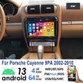 DAB+ 64G Android 13 Autoradio CarPlay GPS Navi Für Porsche Cayenne 9PA 2002-2010