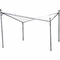 SIENA GARDEN Berlino Pavillon 400x400 cm Gestell aus Stahl, anthrazit, Bezug ...