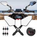 2x Spiegel Set Paar Spiegelset für Roller Motorrad Quad universal M8 M10 Gewinde