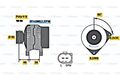 BOSCH Generator Für AUDI A2 SEAT Altea SKODA Octavia II VW Polo 02-15 0986045310