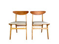 2er Set Original Midcentury Stühle Eiche Vintage danish design 1960