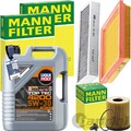 MANN INSPEKTIONSPAKET+LIQUI MOLY 5W-30 ÖL passend für MINI COOPER AB BJ 06.2004