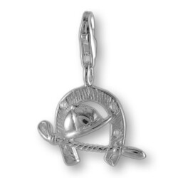 MELINA Charm Anhänger Reitersattel Silber 925
