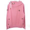 NAKETANO Hoodie Sweatshirt Kapuze Koralle Rosa Gr. XL