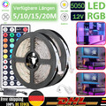 5-20m RGB LED Stripe 5050 SMD Leiste Streifen Band Licht Leuchte Lichterkette DE