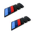 2x Original BMW M Performance Emblem Schwarz  51145A4B372 Kotflügel Logo Neu
