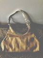 Handtasche Leder von Picard, sandfarben, Schulter-Riemen, Ende der 90er Jahre