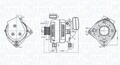MAGNETI MARELLI Lichtmaschine Generator LiMa ohne Pfand 063377578010