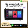 Android 13 Autoradio Für Mercedes Benz W245 W169 A B Klasse Carplay GPS Nav DAB+