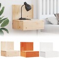 Wandregal Nachtschrank Nachttisch hängend Nachtkommode 1/2er Massivholz kiefer