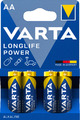 Varta Long Life Power AA Mignon Alkaline Batterien LR6 im 4er Blister 1,5V 4906