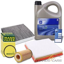 ATEC INSPEKTIONSPAKET FÜR OPEL ASTRA J CASCADA ZAFIRA TOURER C 1.4 Turbo# INKL. 5l Original OPEL 5W-30 DEXOS1 GEN2 Motorenöl #
