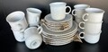 Thomas Trend Weiß Kaffeeservice Kaffeeset Kaffee Geschirr Becher 24tlg.