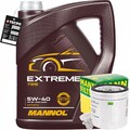 MANN-FILTER ÖLFILTER VAG + 5 LITER 5W-40 MANNOL EXTREME MOTORÖL VW 502 505.00