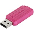 Verbatim USB DRIVE 2.0 PINSTRIPE USB-Stick  128 GB Pink 49460 USB-A (USB 2.0)