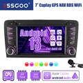 7" Android 13 Carplay Autoradio GPS NAV 2+32G BT RDS Für Audi A3 8P 2003-2013 S3