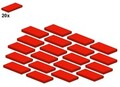 LEGO® - Smooth Parts - Red - 87079-01 - 2x4 (20Stk) - Fliese - Rot