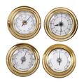 4-teiliges Thermometer Hygrometer Barometer Uhr für Marine Bootfahren