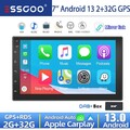 7" Doppel 2 DIN Apple Carplay Android 13.0 Autoradio DAB+ GPS Navigation WIFI BT