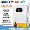 6200W 230V 48V Hybrid Solar Wechselrichter Off-Grid MPPT 120A 500V WIFI RS232