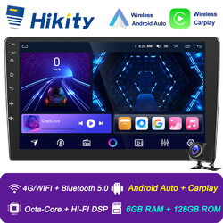 8-Kern Android 15 Carplay Autoradio 6+128GB GPS Navi 4G LTE Doppel DIN Universal