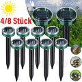 8x Solar Maulwurfschreck Maus Wühlmaus Vertreiber Maulwurffalle Abwehr FalleWird