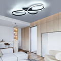 Modern Deckenleuchte 42W, LED Dimmbar Wohnzimmer Deckenlampe Mit Fernbedienung