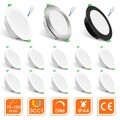LED Einbaustrahler Rund CCT Deckenleuchte Einbauleuchte Flach Einbau Spots 230V