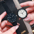 ASAMO modische Damen Armbanduhr mit Kunstleder Armband Analog Quartz Uhr G0040