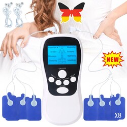 TENS Reizstromgerät Massage Stimulator EMS Trainingsgerät Elektro Exerciser Pad