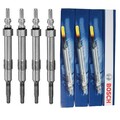 4 Bosch Glühkerzen GLP007 für Alfa Romeo 146 Fiat Brava Lancia Opel Vectra C