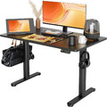 Schreibtisch Gaming Tisch Höhenverstellbar Elektrisch120x60cm Schwarz Arbeit Hom