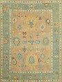 Gemüse Farbe Türkisch Authentisch Oushak Teppich Handgeknüpft 2.4x3m Peach /