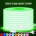 220V 230V Neon LED COB Streifen Leiste Wasserdicht Lichtband Lichtschlauch Strip