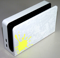 ORIGINAL NINTENDO SWITCH OLED DOCK Dockingstation TV Station WEISS  SPLATOON #2