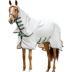 Horseware Ireland Chalk/Hunter Green & Silver 6'6 (145cm) Fliegendecke Rambo