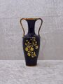 Royal KPM Bavaria Design Porzellan Vase Vintage Kobalt Golddekor - 17 cm 