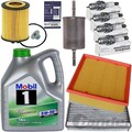 FILTER-SET+5L 5W-30 ESP MOBIL-1 ÖL+OE ZÜNDKERZEN passend für OPEL COMBO CORSA C