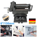 Maschinenschraubstock 2-Achsen 150 mm Schraubstock Kreuztisch Frästisch Werkbank