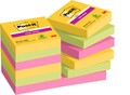 Post-it Super Sticky Notes Carnival Collection, Vorteilspackung mit 12 Blöcken, 
