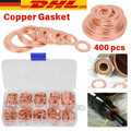 400x Dichtring Sortiment Set Kupfer Dichtungen Öl Kupferringe Kupferscheiben Box