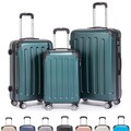 ABS Hartschalen Koffer-Set 3-tlg M L XL Reisekoffer Gepäck Trolley 4-Rollen