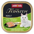 animonda Vom Feinsten Adult Rind Hühnchenbrust 32x 100 g Katzenfutter Nassfutter